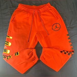 Air Jordan Sport DNA Fleece Sweatpants Men’s XL Orange Black Joggers CV2979-673